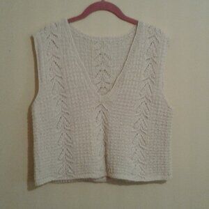 Baby alpaca hand knit vest